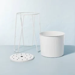 Powder-Coated Metal Planter White - Hearth & Hand™ With Magnolia 6 Powder-Coated Metal Planter White - Hearth & Hand™ With Magnolia -Hearth & Hand With Magnolia Shop GUEST 0ae4876a 0cf0 4ab8 8991 fc3c4cd90ad4