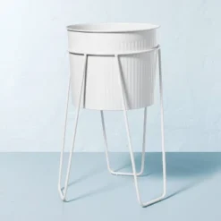 Powder-Coated Metal Planter White - Hearth & Hand™ With Magnolia 9 Powder-Coated Metal Planter White - Hearth & Hand™ With Magnolia -Hearth & Hand With Magnolia Shop GUEST 0ef79e31 41bb 41a0 9d3a 3df931a7f5d8