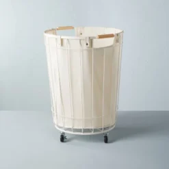 Wire & Fabric Laundry Hamper Sour Cream - Hearth & Hand™ With Magnolia 9 Wire & Fabric Laundry Hamper Sour Cream - Hearth & Hand™ With Magnolia -Hearth & Hand With Magnolia Shop GUEST 1172c23f 3103 40d4 b324 2c56bdd6ddc9