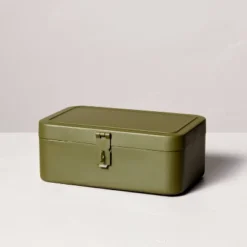 Decorative Metal Storage Box Green - Hearth & Hand™ With Magnolia -Hearth & Hand With Magnolia Shop GUEST 13e14cf7 86df 4e7f 83b8 96fe6613459c