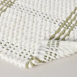 20"x32" Open Plaid Bath Rug Green/Cream - Hearth & Hand™ With Magnolia: Woven Cotton, Machine Washable 5 20"x32" Open Plaid Bath Rug Green/Cream - Hearth & Hand™ With Magnolia: Woven Cotton, Machine Washable -Hearth & Hand With Magnolia Shop GUEST 1880fe11 0f14 41f4 b165 580db8ba39b3
