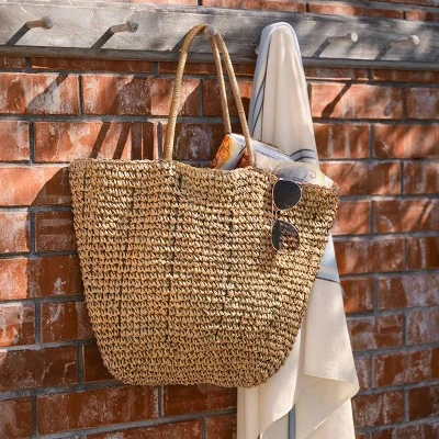 Natural Woven Market Bag - Hearth & Hand™ With Magnolia 3 Natural Woven Market Bag - Hearth & Hand™ With Magnolia - Image 3