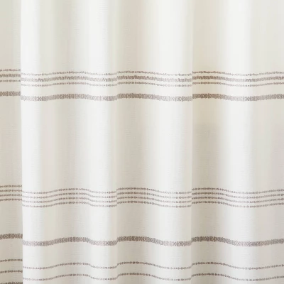 Engineered Hem Stripes Curtain Panel Cream/Gray - Hearth & Hand™ With Magnolia 1 Engineered Hem Stripes Curtain Panel Cream/Gray - Hearth & Hand™ With Magnolia