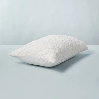 Diamond Stripe Matelassé Pillow Sham - Hearth & Hand™ With Magnolia 3 Diamond Stripe Matelassé Pillow Sham - Hearth & Hand™ With Magnolia - Image 3