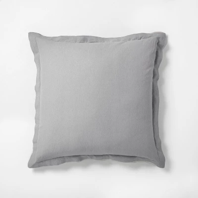 26"x26" Cotton & Linen Blend Euro Pillow - Hearth & Hand™ With Magnolia 6 26"x26" Cotton & Linen Blend Euro Pillow - Hearth & Hand™ With Magnolia - Image 6