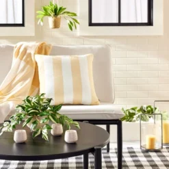 7"x19" Faux Variegated Zebrina Plant - Hearth & Handâ„¢ With Magnolia