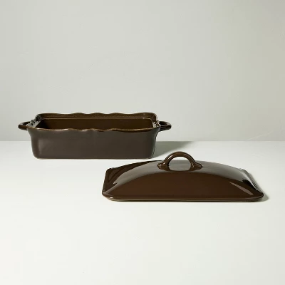Ceramic Wavy Edge Baking Dish Brown - Hearth & Hand™ With Magnolia 2 Ceramic Wavy Edge Baking Dish Brown - Hearth & Hand™ With Magnolia - Image 2