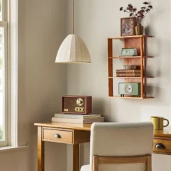 6.5"x5.5" Vertical Still Life Bottle Framed Burlap Art - Hearth & Handâ„¢ With Magnolia