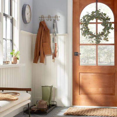 Decorative Metal Entryway Boot Tray Black - Hearth & Hand™ With Magnolia 1 Decorative Metal Entryway Boot Tray Black - Hearth & Hand™ With Magnolia