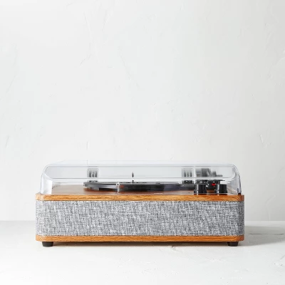 3-Speed Record Player Brown/Gray - Hearth & Hand™ With Magnolia 2 3-Speed Record Player Brown/Gray - Hearth & Hand™ With Magnolia - Image 2