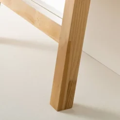 71" Standing Wood Framed Mirror Natural - Hearth & Hand™ With Magnolia -Hearth & Hand With Magnolia Shop GUEST 35db195e 7987 4933 82c1 b2b22975adb3