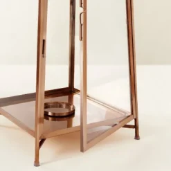 Raised Metal & Glass Pillar Candle Lantern Copper - Hearth & Hand™ With Magnolia 8 Raised Metal & Glass Pillar Candle Lantern Copper - Hearth & Hand™ With Magnolia -Hearth & Hand With Magnolia Shop GUEST 387cd88b 3e75 4c64 8f3b dd1153cd38c8