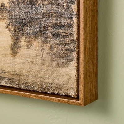 12"x16" Horizontal Landscape Lake Burlap Framed Wall Art - Hearth & Hand™ With Magnolia 2 12"x16" Horizontal Landscape Lake Burlap Framed Wall Art - Hearth & Hand™ With Magnolia - Image 2