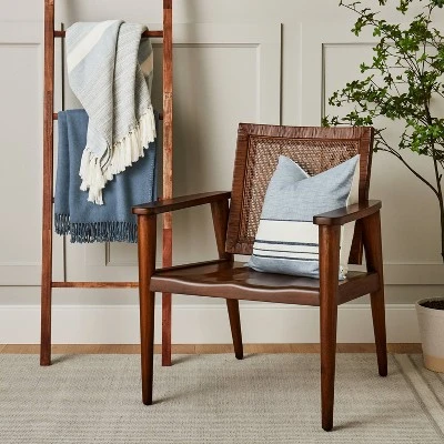 Solid Hemstitch With Fringe Throw Blanket - Hearth & Hand™ With Magnolia 1 Solid Hemstitch With Fringe Throw Blanket - Hearth & Hand™ With Magnolia