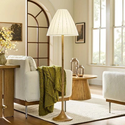 Wood Trumpeted Floor Lamp - Hearth & Hand™ With Magnolia 1 Wood Trumpeted Floor Lamp - Hearth & Hand™ With Magnolia