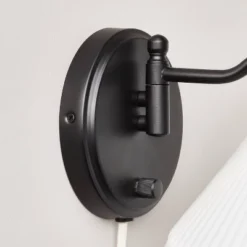 Fabric Shade Wall Sconce Black/Cream - Hearth & Hand™ With Magnolia 8 Fabric Shade Wall Sconce Black/Cream - Hearth & Hand™ With Magnolia -Hearth & Hand With Magnolia Shop GUEST 466b48ea 4523 4391 8e23 150fc24a409e 1