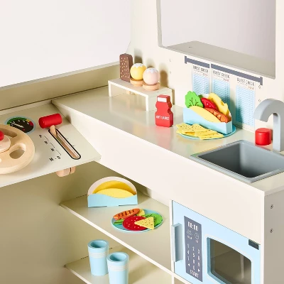 Toy Food Truck Playset 35pc - Hearth & Hand™ With Magnolia: Creative Play Kitchen, 3+ Years, 47.64" Height 3 Toy Food Truck Playset 35pc - Hearth & Hand™ With Magnolia: Creative Play Kitchen, 3+ Years, 47.64" Height - Image 3