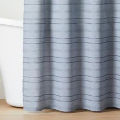 Tonal Stripe Woven Shower Curtain - Hearth & Handâ„¢ With Magnolia
