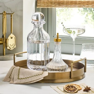 880ml Glass Decanter Clear - Hearth & Hand™ With Magnolia 1 880ml Glass Decanter Clear - Hearth & Hand™ With Magnolia