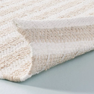 Break Stripe Handmade Area Rug Taupe/Cream - Hearth & Hand™ With Magnolia 3 Break Stripe Handmade Area Rug Taupe/Cream - Hearth & Hand™ With Magnolia - Image 3