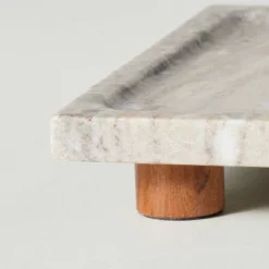8"x12" Footed Marble Countertop Tray Warm Beige - Hearth & Hand™ With Magnolia: Acacia Wood Base, Rectangular Shape 5 8"x12" Footed Marble Countertop Tray Warm Beige - Hearth & Hand™ With Magnolia: Acacia Wood Base, Rectangular Shape -Hearth & Hand With Magnolia Shop GUEST 50b2dd05 727d 4308 82af 9ed61cc2bec0