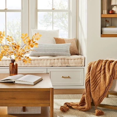 Horizontal Chain Stripe Throw Pillow - Hearth & Hand™ With Magnolia 1 Horizontal Chain Stripe Throw Pillow - Hearth & Hand™ With Magnolia