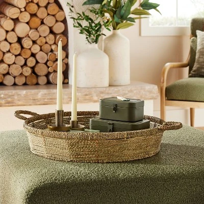 20" Woven Decorative Tray - Hearth & Hand™ With Magnolia 1 20" Woven Decorative Tray - Hearth & Hand™ With Magnolia