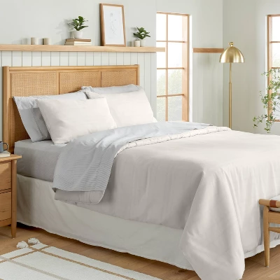 Tonal Stripe Comforter & Sham Set - Hearth & Hand™ With Magnolia 3 Tonal Stripe Comforter & Sham Set - Hearth & Hand™ With Magnolia - Image 3