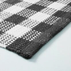 Textured Gingham Indoor/Outdoor Woven Area Rug Dark Gray/Cream - Hearth & Hand™ With Magnolia 6 Textured Gingham Indoor/Outdoor Woven Area Rug Dark Gray/Cream - Hearth & Hand™ With Magnolia -Hearth & Hand With Magnolia Shop GUEST 56c4add0 0f05 4144 8dbc ebd724cadfbf