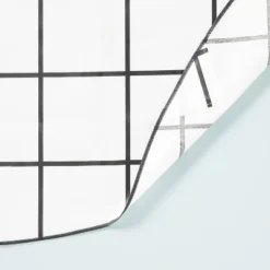 70" Grid Lines Wipeable Oil-Cloth Round Tablecloth Dark Gray/Cream - Hearth & Hand™ With Magnolia 3 70" Grid Lines Wipeable Oil-Cloth Round Tablecloth Dark Gray/Cream - Hearth & Hand™ With Magnolia -Hearth & Hand With Magnolia Shop GUEST 587a45ce 47a5 44f3 9389 05b23e706533