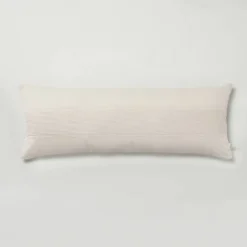 16"x42" Slub Center Stripe Oversized Lumbar Bed Pillow - Hearth & Hand™ With Magnolia 13 16"x42" Slub Center Stripe Oversized Lumbar Bed Pillow - Hearth & Hand™ With Magnolia -Hearth & Hand With Magnolia Shop GUEST 59c94da2 2910 417b 9717 22b1103abb33
