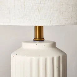 Fluted Ceramic Table Lamp Cream (Includes LED Light Bulb) - Hearth & Hand™ With Magnolia 5 Fluted Ceramic Table Lamp Cream (Includes LED Light Bulb) - Hearth & Hand™ With Magnolia -Hearth & Hand With Magnolia Shop GUEST 68a1d6df 8d6b 4e93 8aa2 642fd3c5d97d