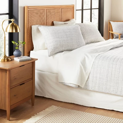 Channel Stitch Heathered Pillow Sham - Hearth & Hand™ With Magnolia 1 Channel Stitch Heathered Pillow Sham - Hearth & Hand™ With Magnolia