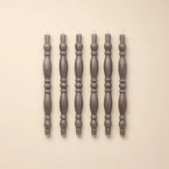 6pk Spindle Taper Candles Gray - Hearth & Hand™ With Magnolia -Hearth & Hand With Magnolia Shop GUEST 6fee2d61 99c6 4a1d adac 6341f4fbcc26