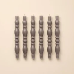 6pk Spindle Taper Candles Gray - Hearth & Hand™ With Magnolia -Hearth & Hand With Magnolia Shop GUEST 71e14abc 5b93 4425 9983 2bb1a8c23367