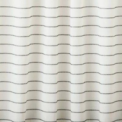 Blanket Stitch Curtain Panel Dark Gray/Cream - Hearth & Hand™ With Magnolia 1 Blanket Stitch Curtain Panel Dark Gray/Cream - Hearth & Hand™ With Magnolia