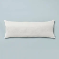 16"x42" Slub Center Stripe Oversized Lumbar Bed Pillow - Hearth & Hand™ With Magnolia 12 16"x42" Slub Center Stripe Oversized Lumbar Bed Pillow - Hearth & Hand™ With Magnolia -Hearth & Hand With Magnolia Shop GUEST 7e84e8bd 4cb9 42c8 ace3 f88b538c2fb8