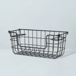 Stacking Wire Storage Basket Matte Black - Hearth & Hand™ With Magnolia 8 Stacking Wire Storage Basket Matte Black - Hearth & Hand™ With Magnolia -Hearth & Hand With Magnolia Shop GUEST 7f465f04 db4c 47cf 9411 7c8a601ab948