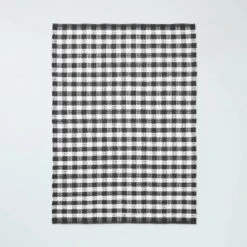 Textured Gingham Indoor/Outdoor Woven Area Rug Dark Gray/Cream - Hearth & Hand™ With Magnolia 9 Textured Gingham Indoor/Outdoor Woven Area Rug Dark Gray/Cream - Hearth & Hand™ With Magnolia -Hearth & Hand With Magnolia Shop GUEST 7fa14ad2 ed86 4558 a2fa 0f697f0eabed