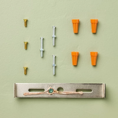 Brass With Rattan Shade Pendant Light - Hearth & Hand™ With Magnolia 4 Brass With Rattan Shade Pendant Light - Hearth & Hand™ With Magnolia - Image 4