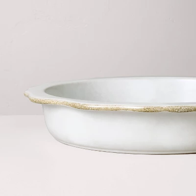 Carved Edge Pie Plate Cream - Hearth & Hand™ With Magnolia 2 Carved Edge Pie Plate Cream - Hearth & Hand™ With Magnolia - Image 2