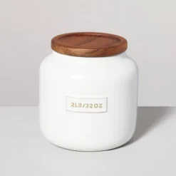 Dry Goods Stoneware Canister With Wood Lid Cream/Brown - Hearth & Hand™ With Magnolia 9 Dry Goods Stoneware Canister With Wood Lid Cream/Brown - Hearth & Hand™ With Magnolia -Hearth & Hand With Magnolia Shop GUEST 9a628954 fe13 4a85 8006 a0d2b4f27491