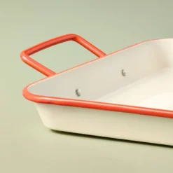 Powder-Coated Metal Rectangular Serving Tray Cream/Orange - Hearth & Hand™ With Magnolia -Hearth & Hand With Magnolia Shop GUEST 9bc3238a f611 4aa2 b8cf 04e6b3b1b170