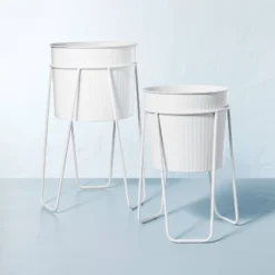 Powder-Coated Metal Planter White - Hearth & Hand™ With Magnolia 7 Powder-Coated Metal Planter White - Hearth & Hand™ With Magnolia -Hearth & Hand With Magnolia Shop GUEST a76d978f dc8a 425b b1df a4a260c6b670