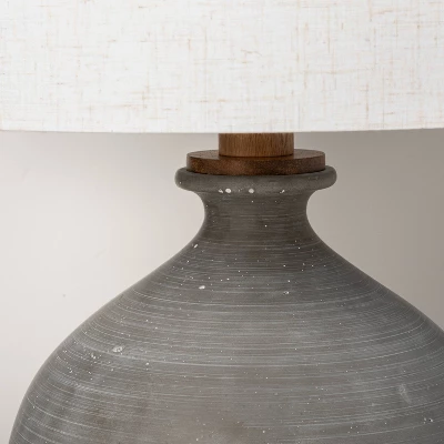 Resin Table Lamp Gray (Includes LED Light Bulb) - Hearth & Hand™ With Magnolia 3 Resin Table Lamp Gray (Includes LED Light Bulb) - Hearth & Hand™ With Magnolia - Image 3