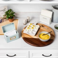 Stoneware Napkin Holder - Hearth & Handâ„¢ With Magnolia: Tabletop Ceramic, Hand Wash, Matte Finish