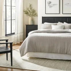 Engineered Hem Stripes Curtain Panel Cream/Gray - Hearth & Hand™ With Magnolia 8 Engineered Hem Stripes Curtain Panel Cream/Gray - Hearth & Hand™ With Magnolia -Hearth & Hand With Magnolia Shop GUEST ad95d83d b0b9 44d5 9bce d75c7c8d927f