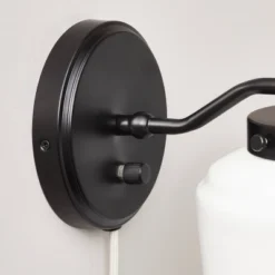 Milk Glass Solid Wall Sconce Black/White - Hearth & Hand™ With Magnolia 6 Milk Glass Solid Wall Sconce Black/White - Hearth & Hand™ With Magnolia -Hearth & Hand With Magnolia Shop GUEST b101d603 f50e 47c5 bb15 46a8e47f6c2b