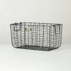 Wire Storage Basket Black - Hearth & Hand™ With Magnolia -Hearth & Hand With Magnolia Shop GUEST b22a1734 78e8 485f ac33 f45b9366683c
