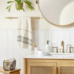 Ribbed Milk Glass Bathroom Trinket Dish White - Hearth & Hand™ With Magnolia